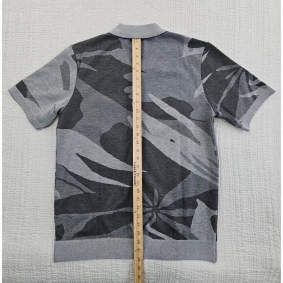 Buffalo by David Bitton Knit Button Up Shirt Men's Large NWT Grey Camo MSRP $70 - Picture 15 of 16